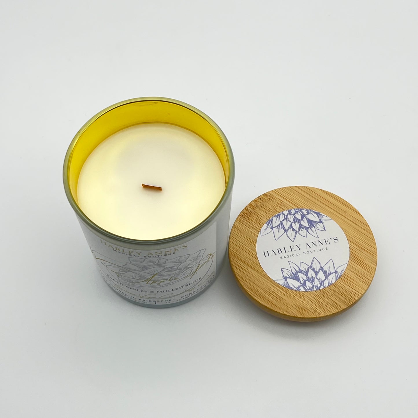 Warm Apple Pie 7.5 Ounce Virgin Coconut Soy Limited Edition Fall Candle
