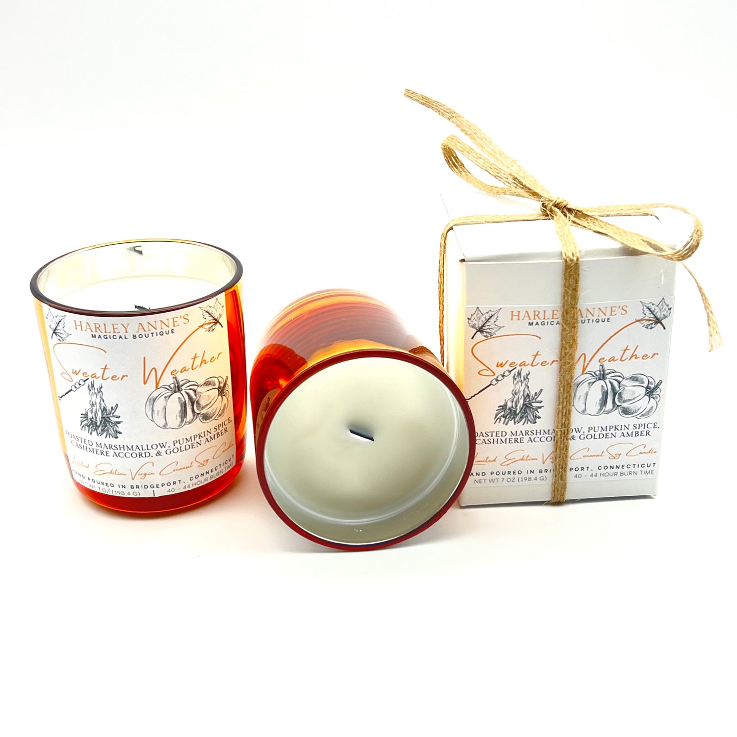 Sweater Weather 7 Ounce Virgin Coconut Soy Limited Edition Fall Candle