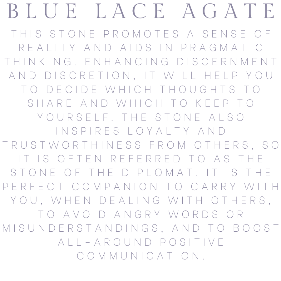 Blue Lace Agate Crystal Energy Candle