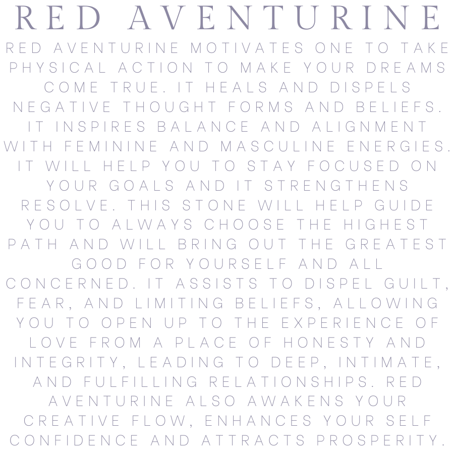 Red Aventurine Crystal Energy Candle